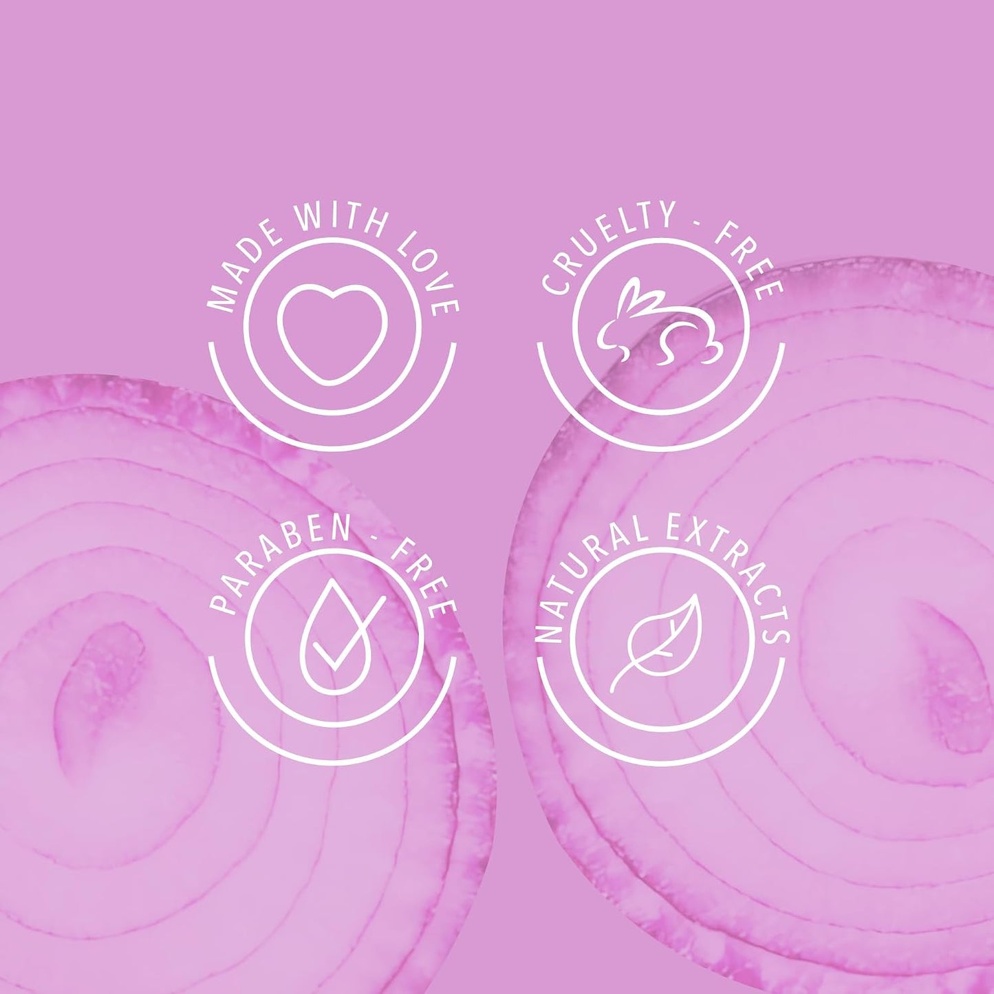 Onion Shampoo and Conditioner for Hair Growth with Biotin, Salt and Paraben Free Hair Care Duo with Keratin and Botanical Extracts for Stronger Softer Hair